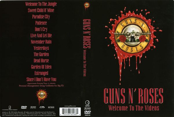 GUNS N ROSES WELCOME TO THE VIDEOS